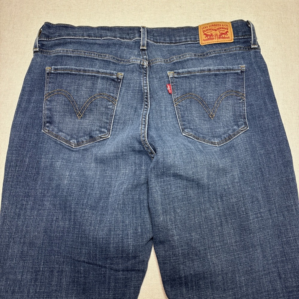 Levis Classic‎ Crop Denim Jeans Dark Wash Size 14 W32 - Picture 3 of 8